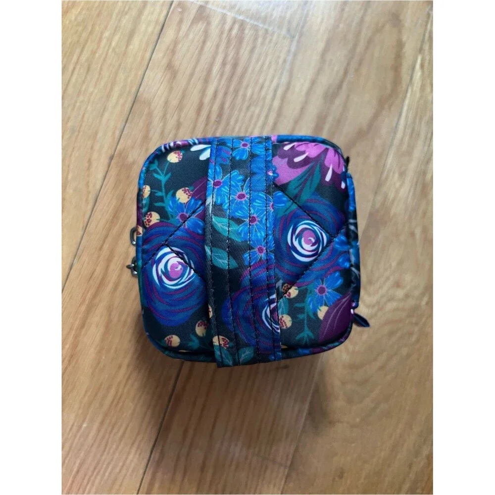 Lug Mini Jewelry Case - Mini Swizzle Floral Purple Blue